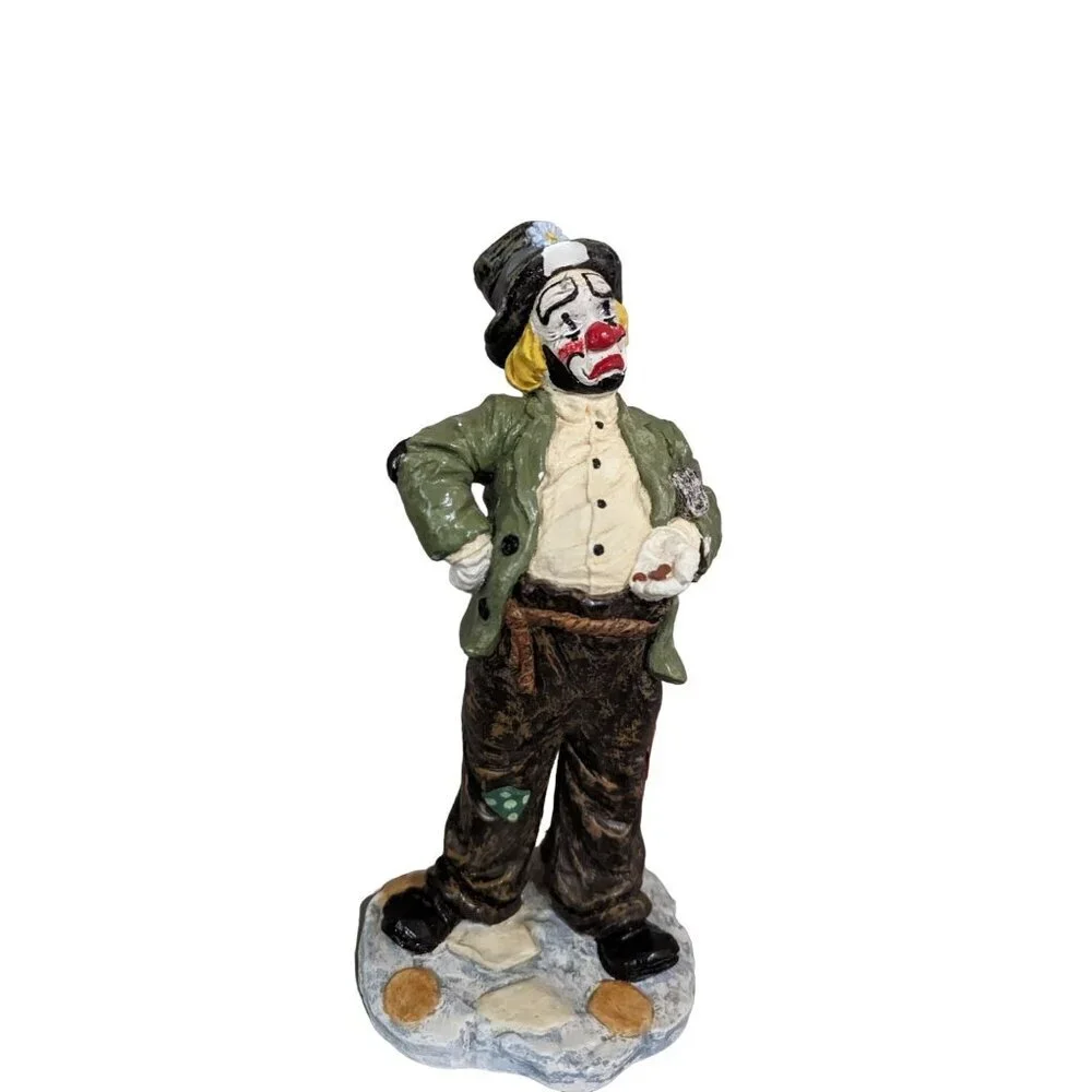 Vintage‎  Jojo Clown 1991 figurine statue hand painted 10' whimsical novelty